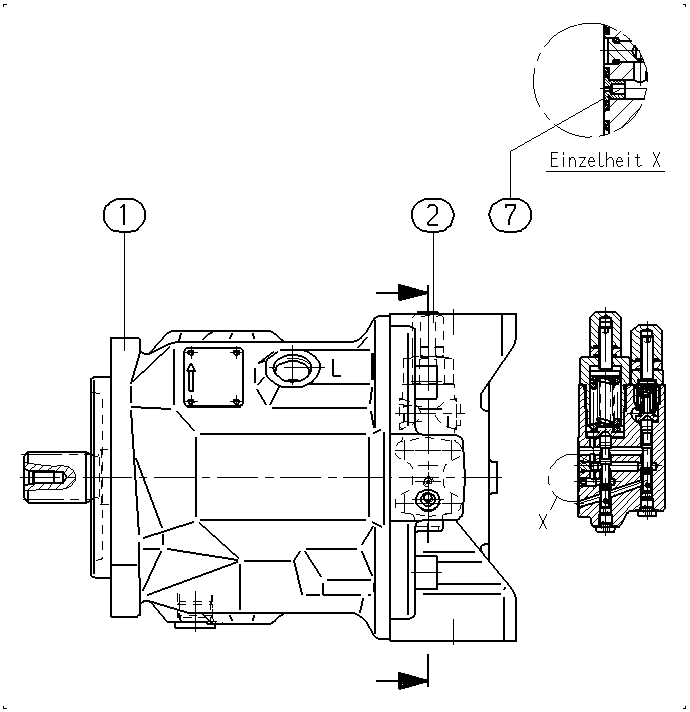 A A10V O 71 DFR1/31L-PSC12N00 -SO903 — Zeichnung