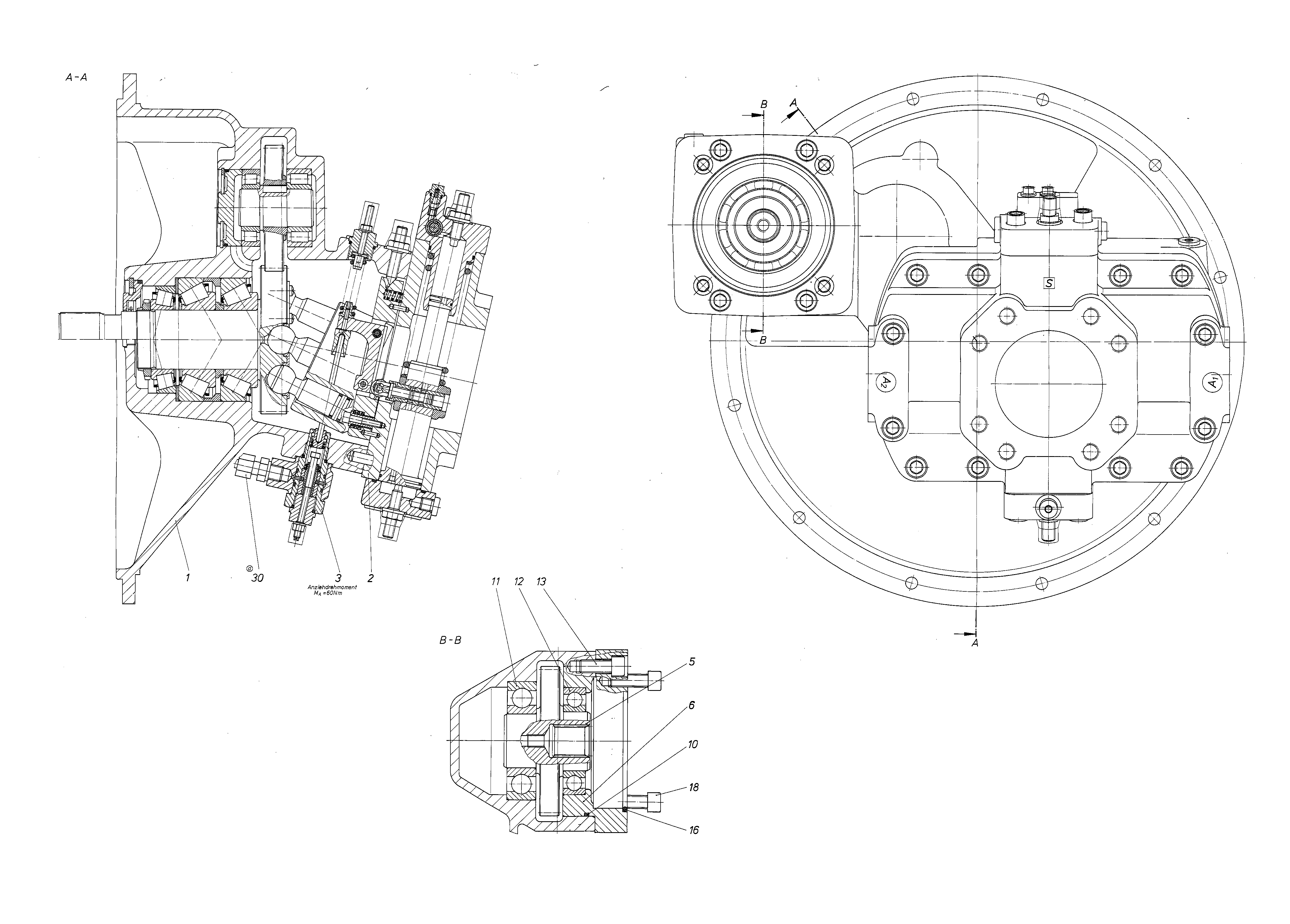 A8VO107SR/60R1-PZG05G*SV* — Zeichnung