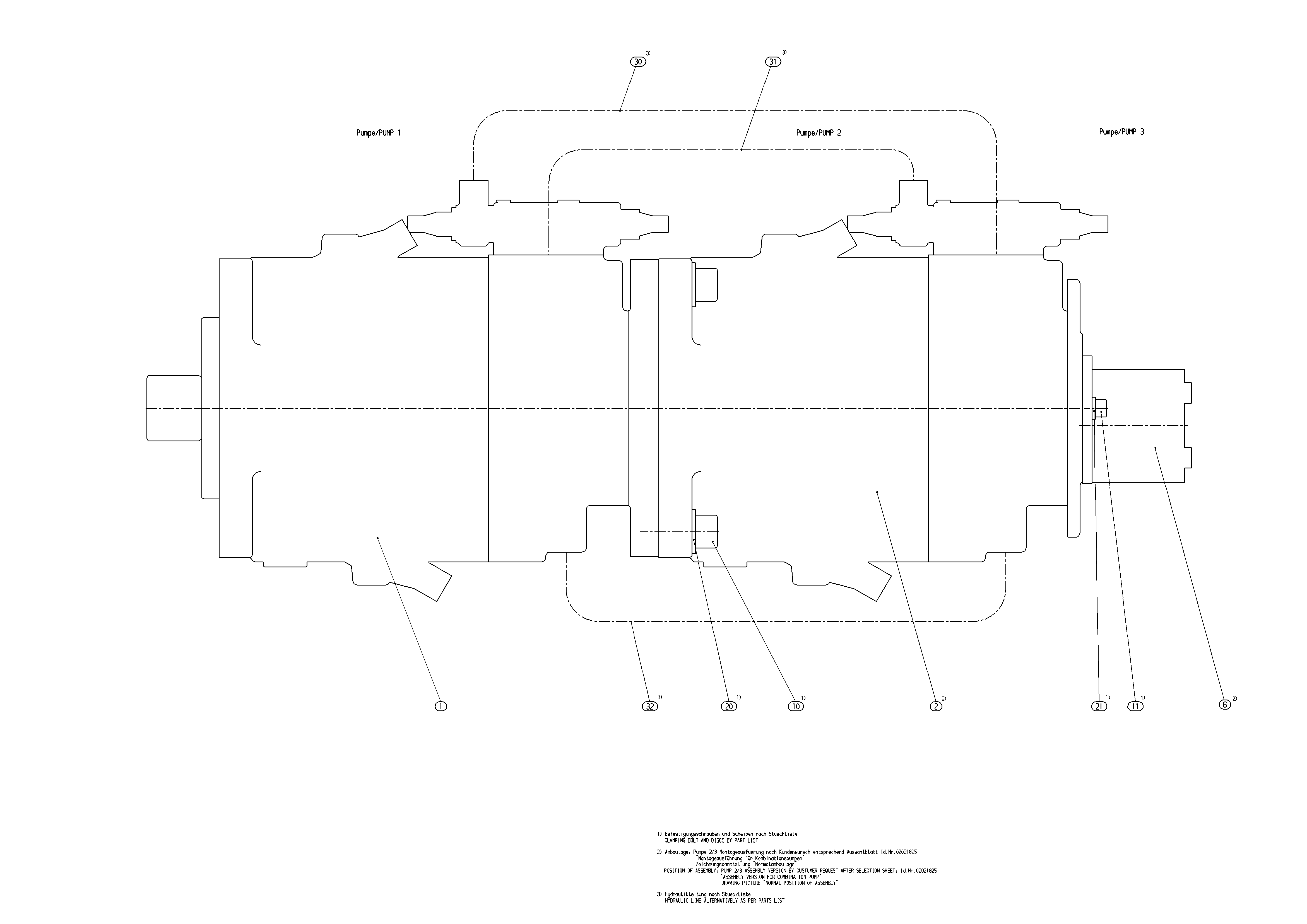 A11VO130LRDH1/10+A10VO28DR/31-K — Zeichnung