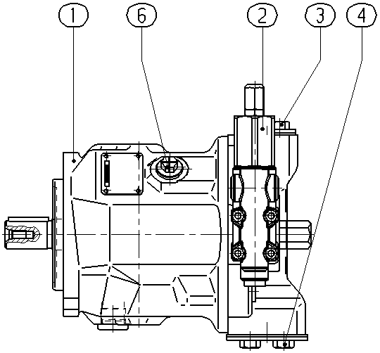 A A10VSO 28 DR /31R-VPA12N00 -S2832 — Zeichnung