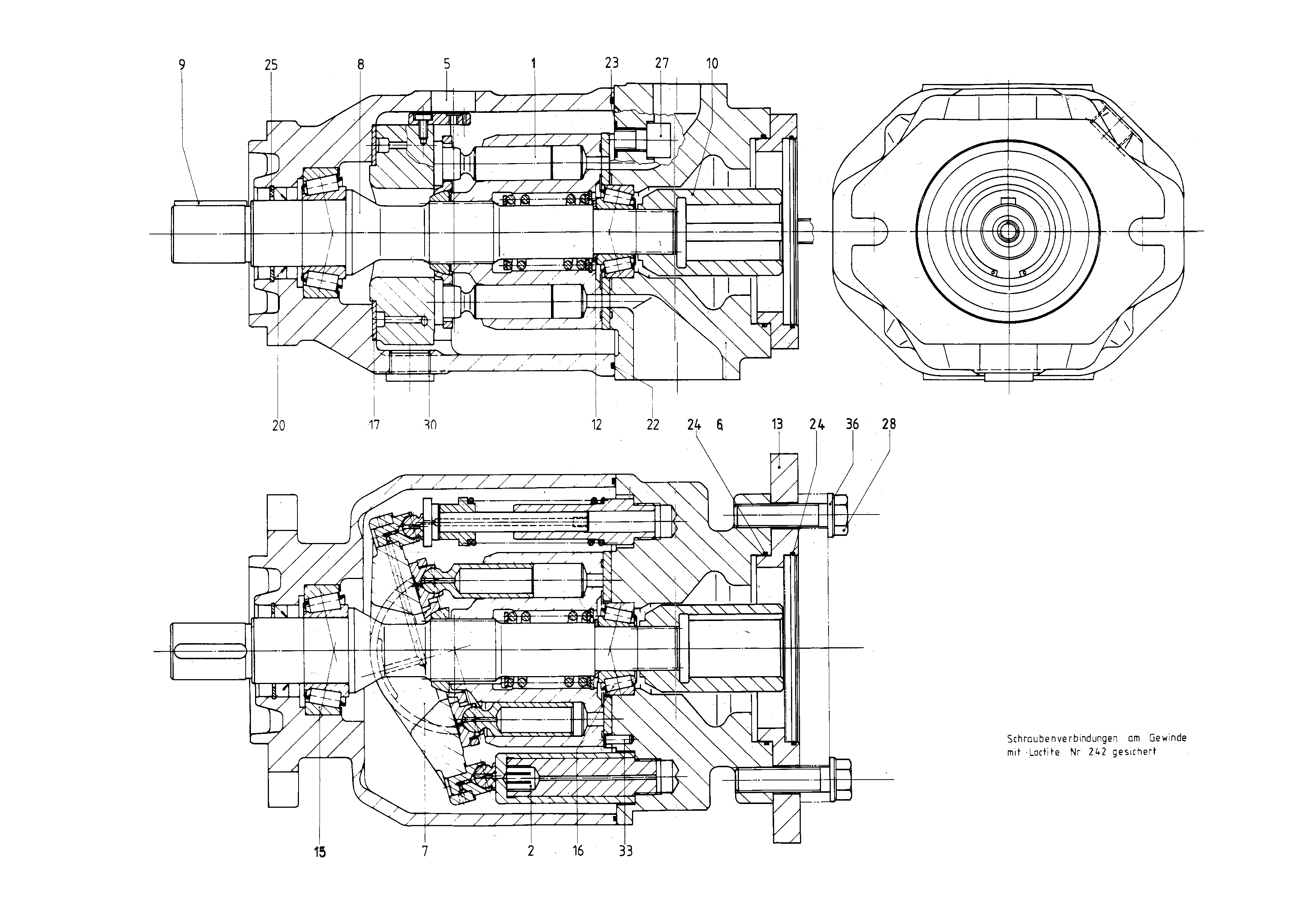 G A10VSO100 OV /31R-PPA12K00 LR -SO177 — Zeichnung