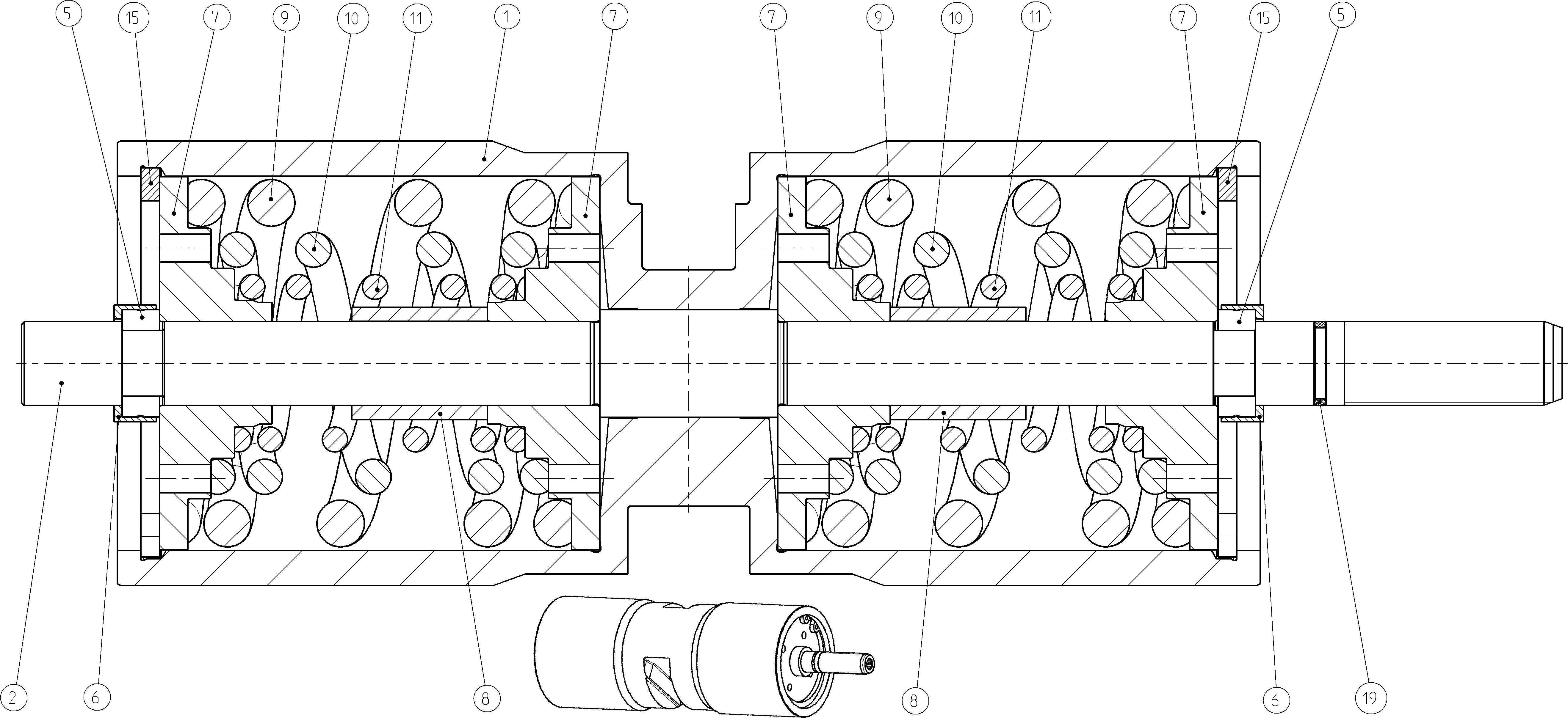POSITIONING PISTON — Zeichnung