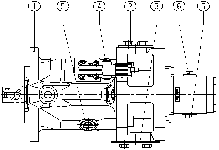 AL A10V O 85 DFR /52R-VSC12H00 — Zeichnung