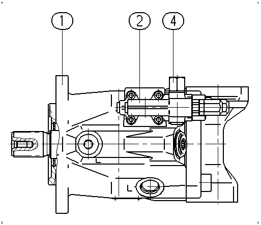 A A10V O 60 DFR /52L-VSC12N00 -S1195 — Zeichnung