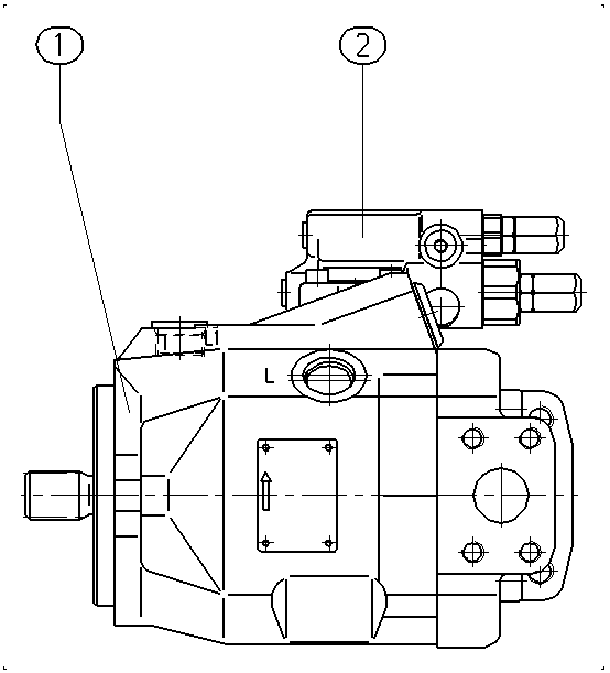A A10V O 45 DR /52L-PUC12N00 — Zeichnung