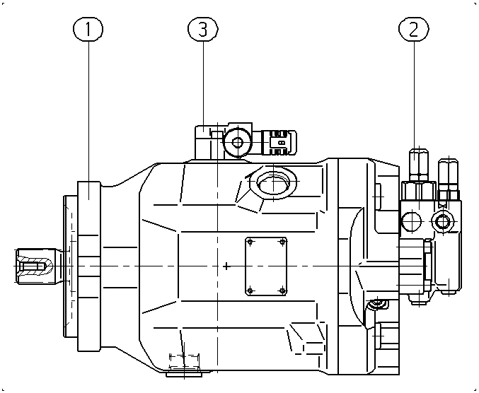 AXIAL-PISTON PUMP — Zeichnung