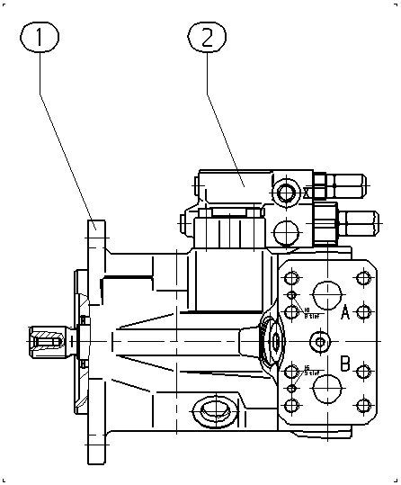 A A10V O 28 DFR1/52W-VSC68N000 — Zeichnung