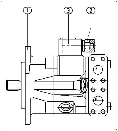 A A10V M 28 HZ /52W1-VRC66N000 — Zeichnung