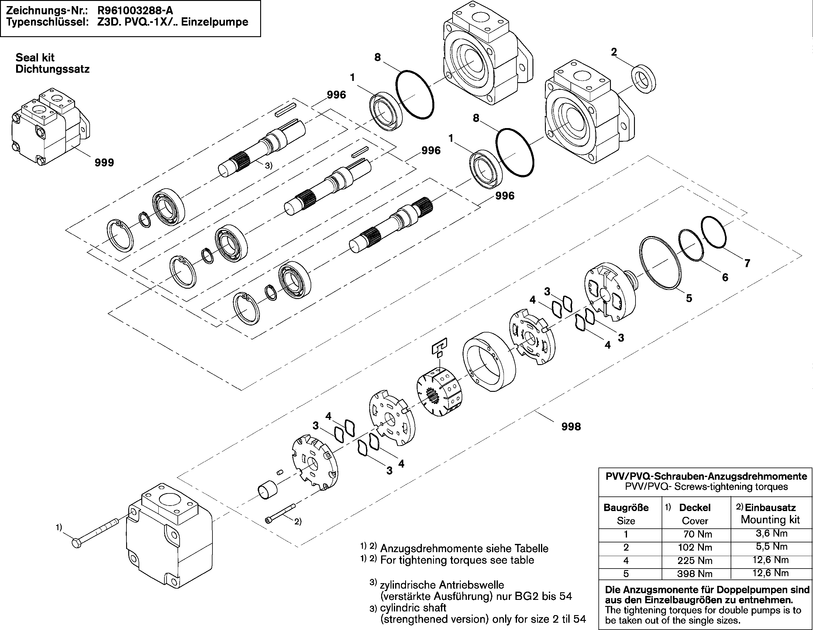 VANE PUMP — Zeichnung