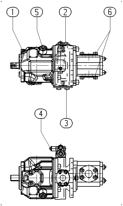AL A10V O 45 DFR1/31L-PSC12L40 -SO413 — Zeichnung