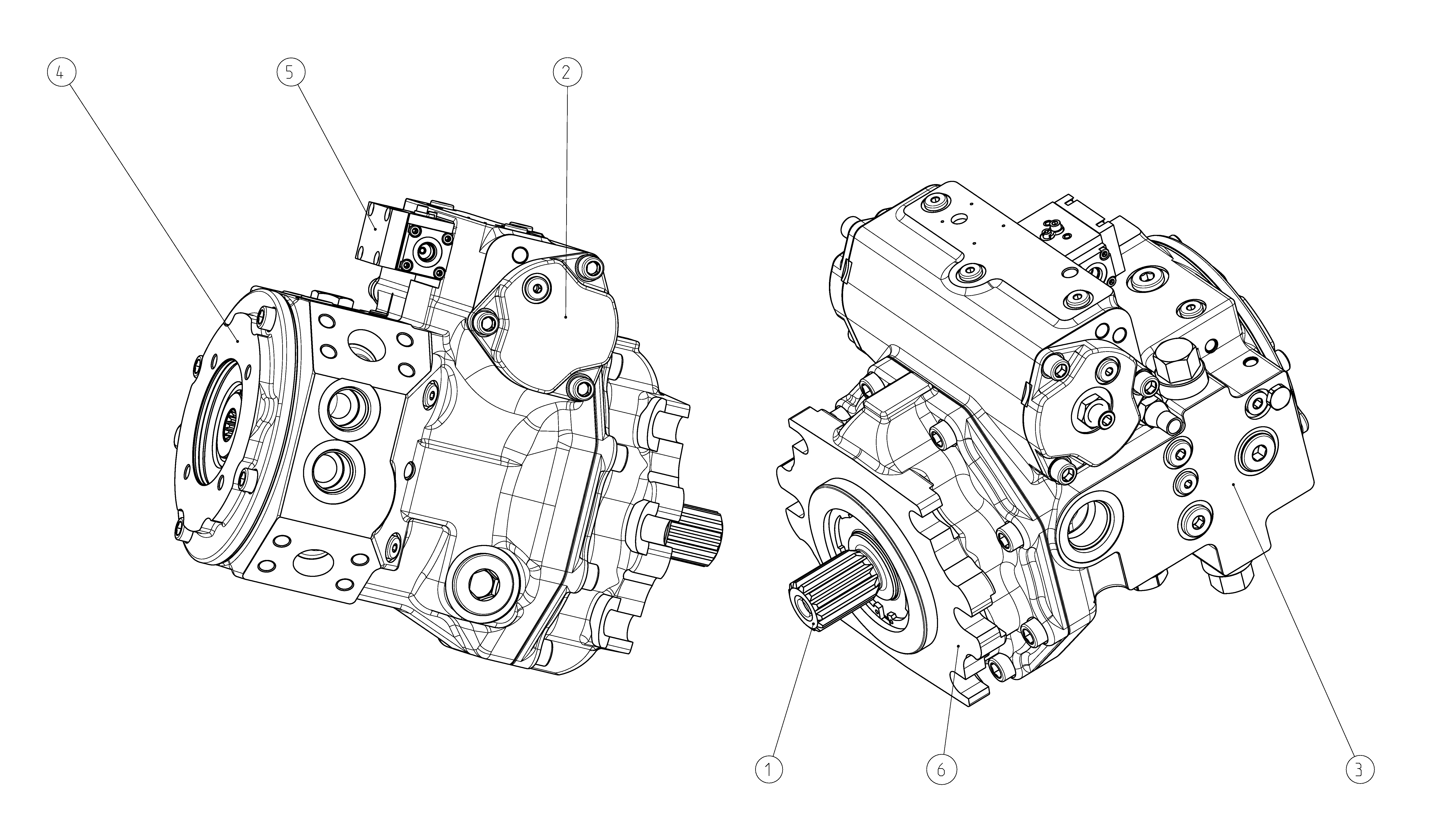 A4VG145HP1D00T0/40JRND6T11FB4S5AD00-Y — Zeichnung