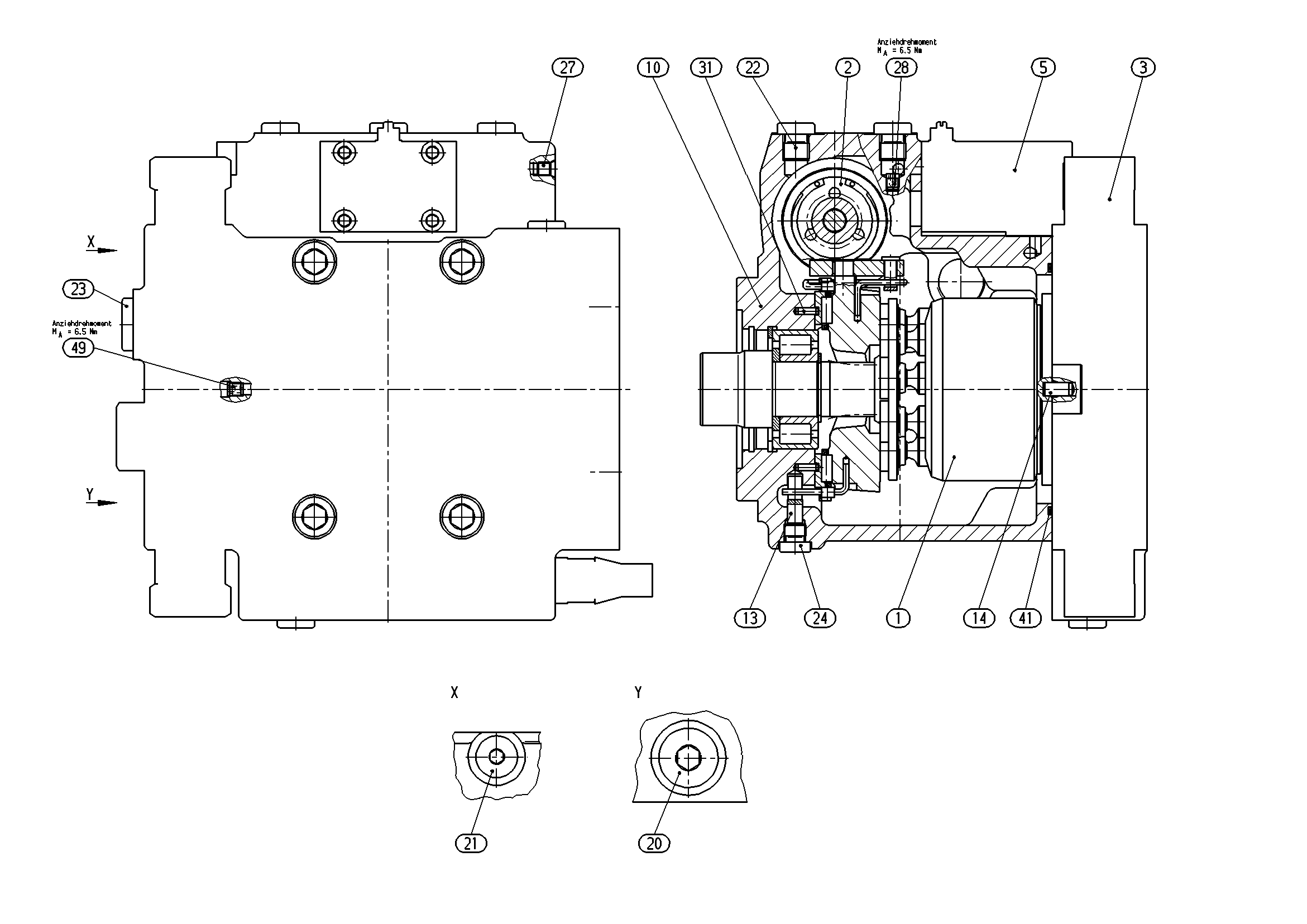 AXIAL-PISTON PUMP — Zeichnung