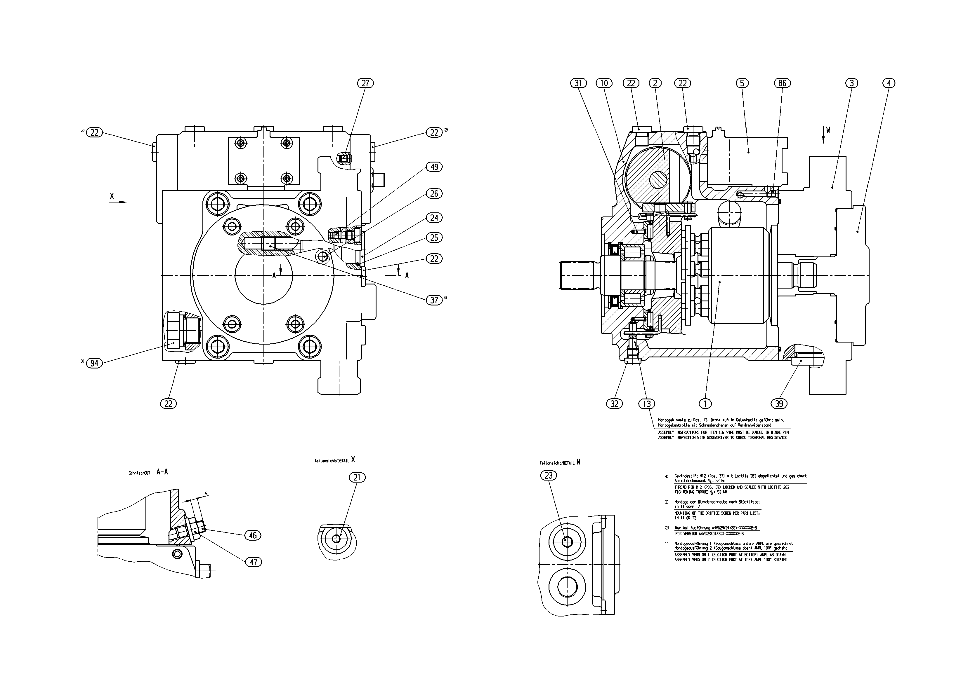 AXIAL-PISTON PUMP — Zeichnung