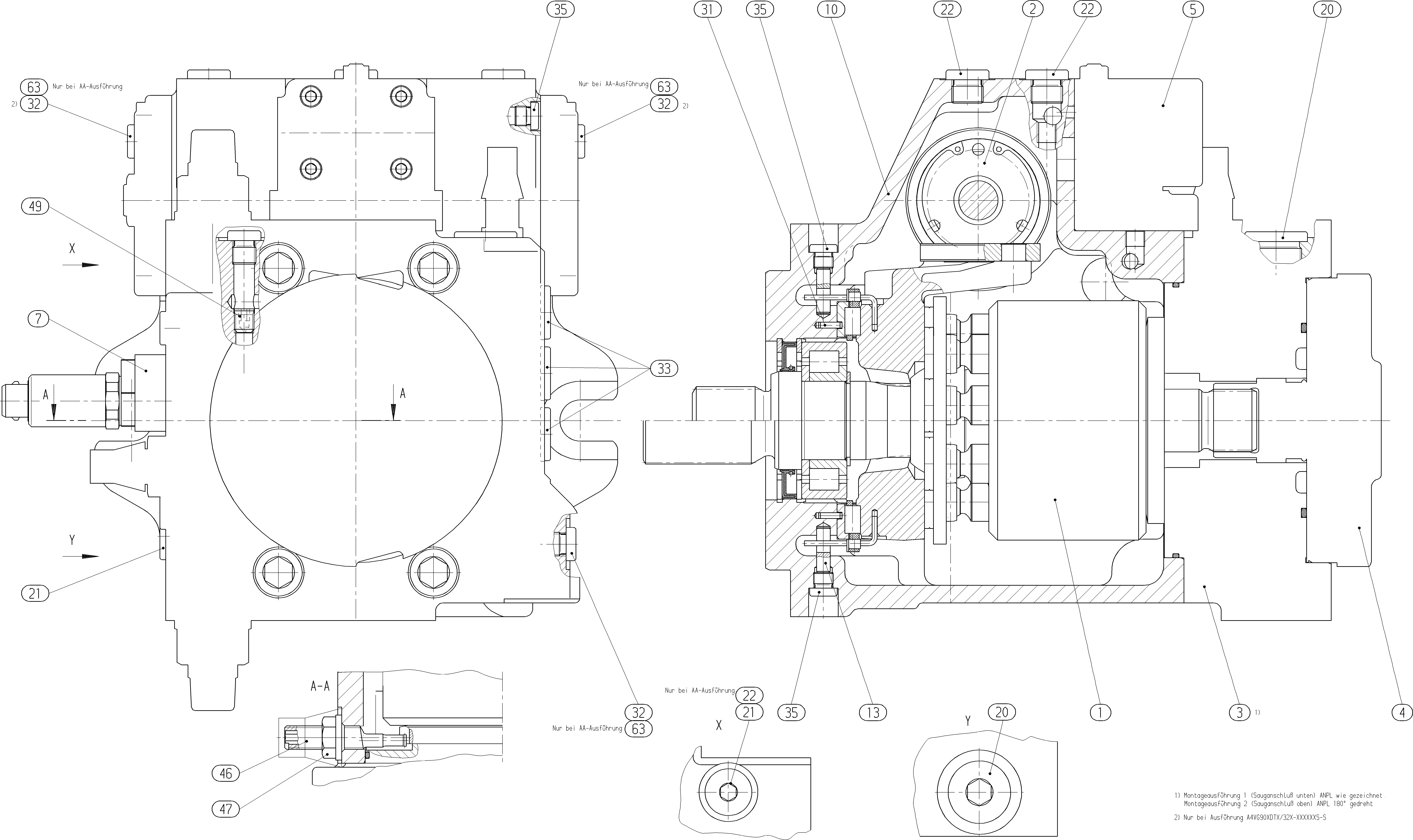 AXIAL-PISTON PUMP — Zeichnung