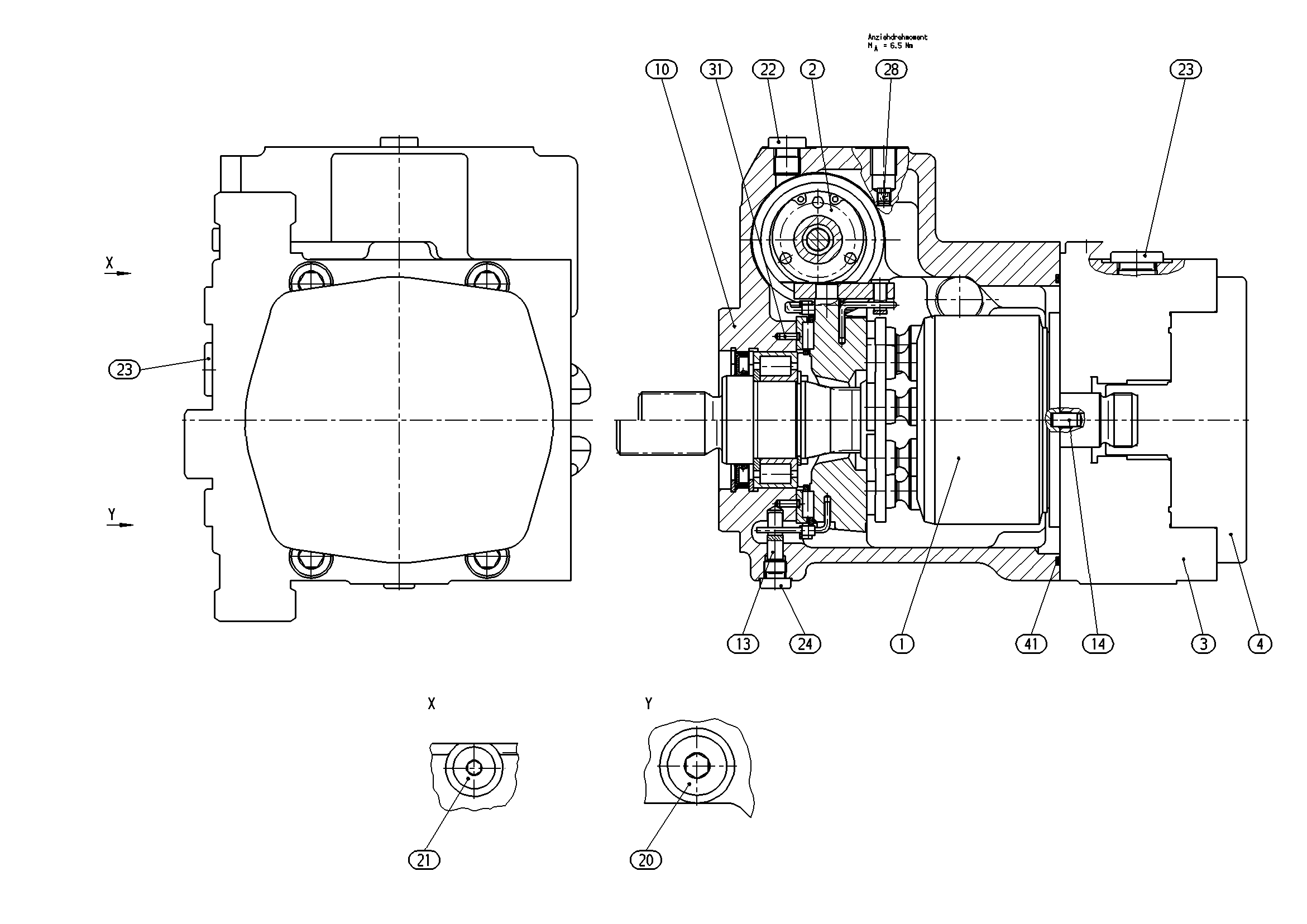 AXIAL-PISTON PUMP — Zeichnung