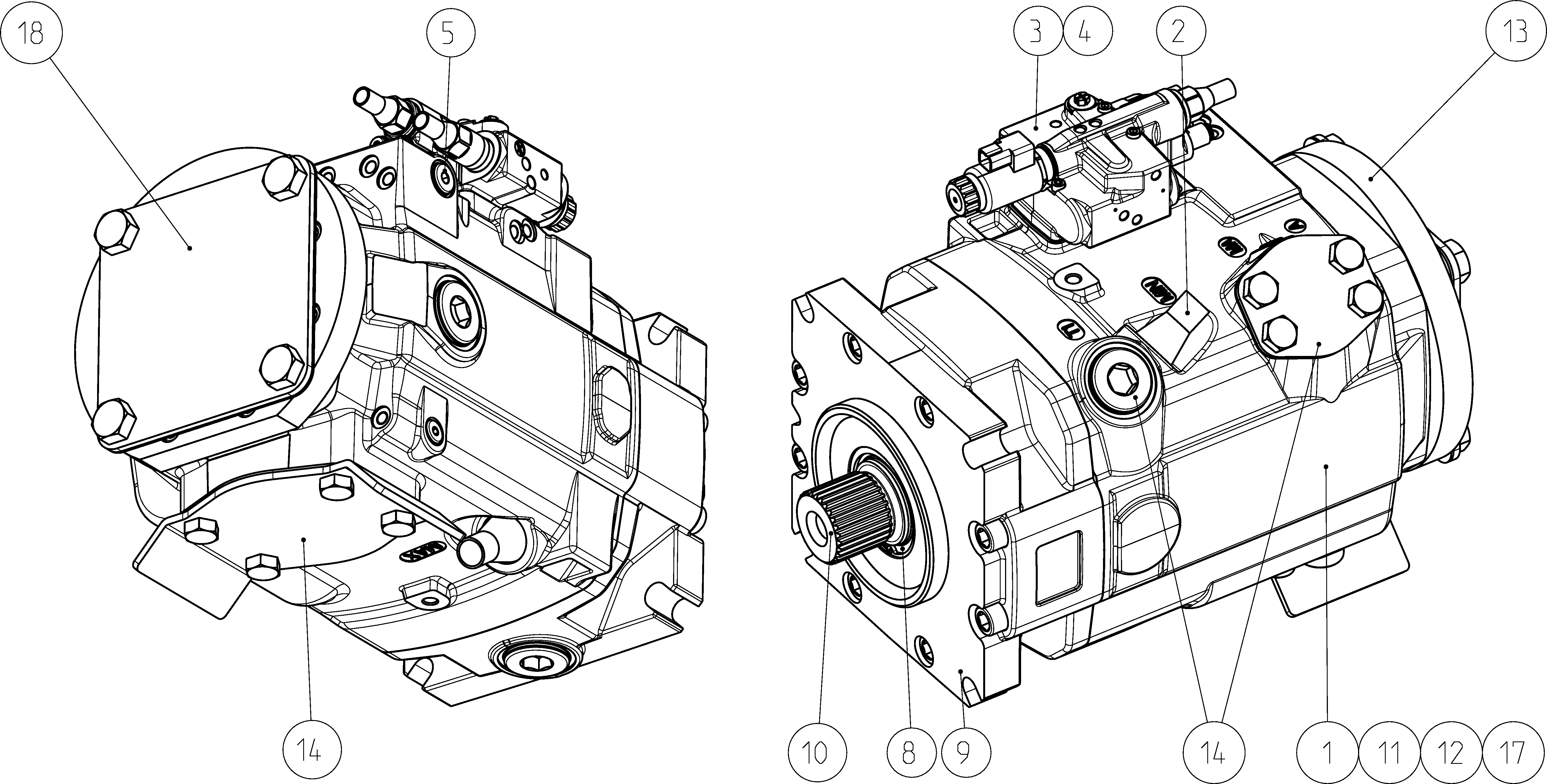 LA11VLO280L4S0AP0/40MRVE4A41SD4A10-0 — Zeichnung