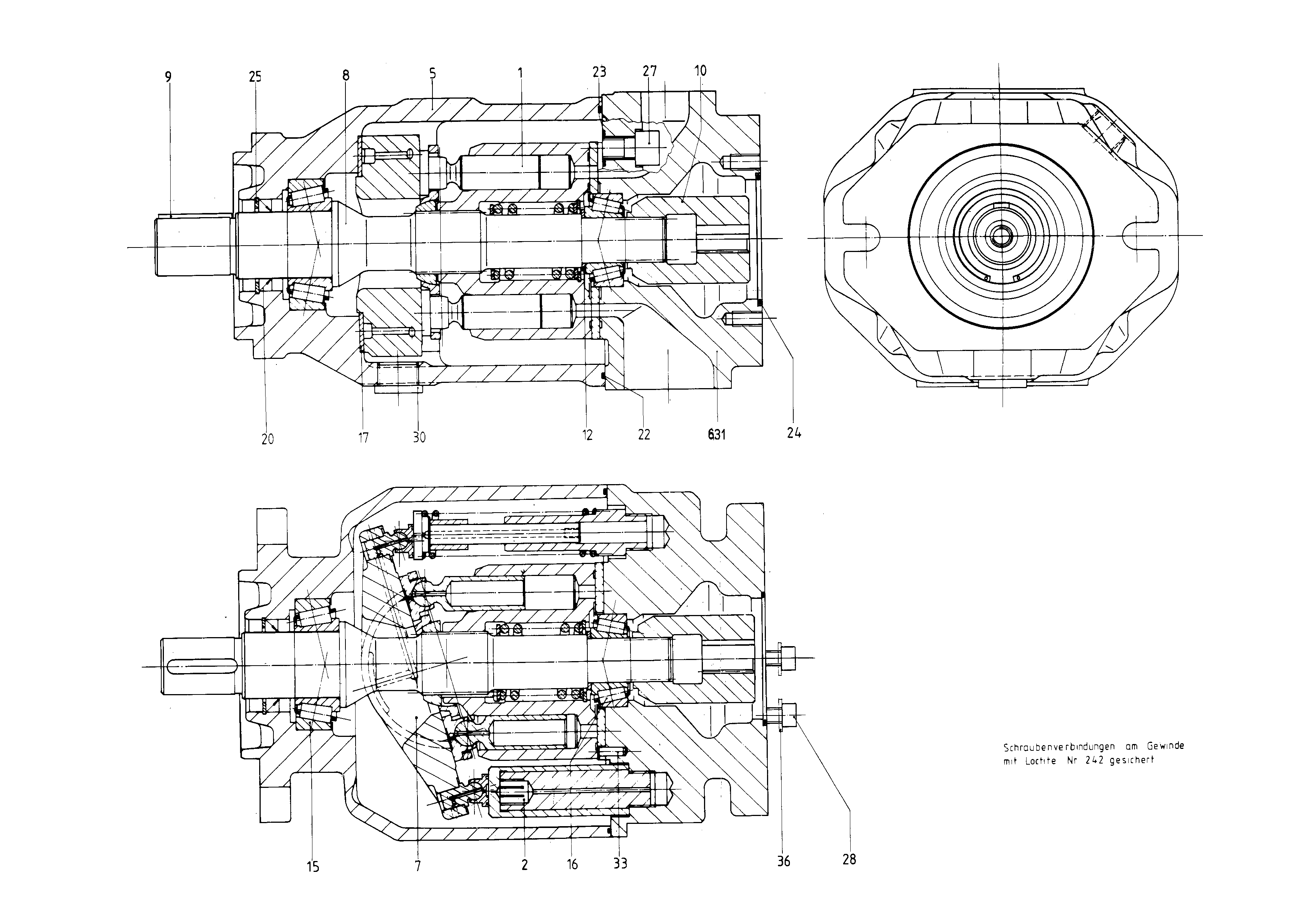 G AA10VSO100 OV /31R-PKC62K40 — Zeichnung