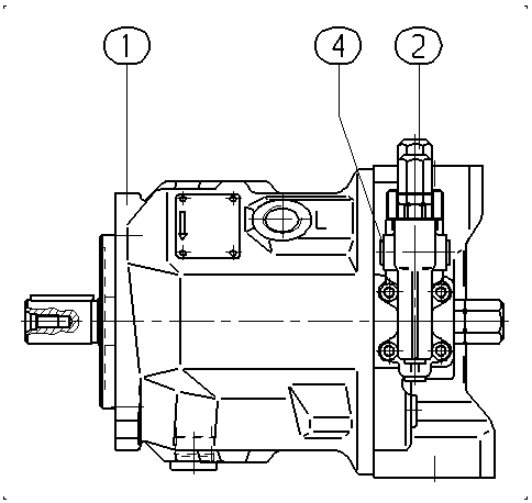 A A10VSO 45 DR /31R-PPA12N00 -SO277 — Zeichnung