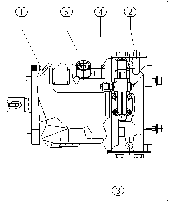 AL A10V O 45 DFR1/31R-VSC12K01 -S1950 — Zeichnung