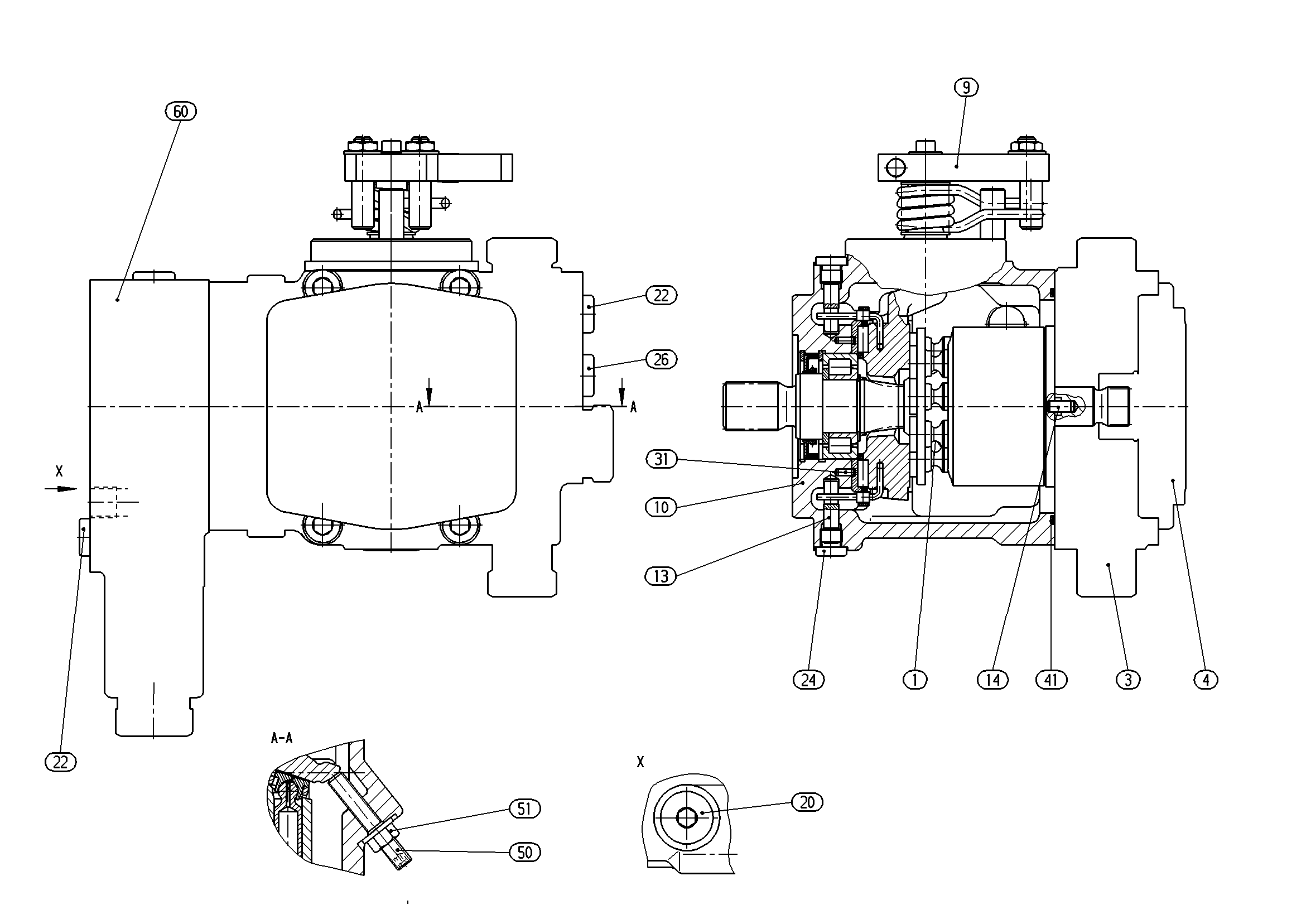 A10VG18MDN1/10R-NSCXXF013S-S — Zeichnung