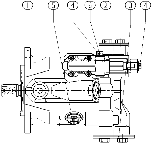 AL A10V O 45 DFR1/52R-VSC12N00 -SO526 — Zeichnung