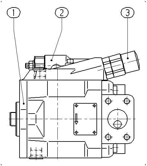 AA10VO25LR/53R-PXX12XXX-HCM — Zeichnung