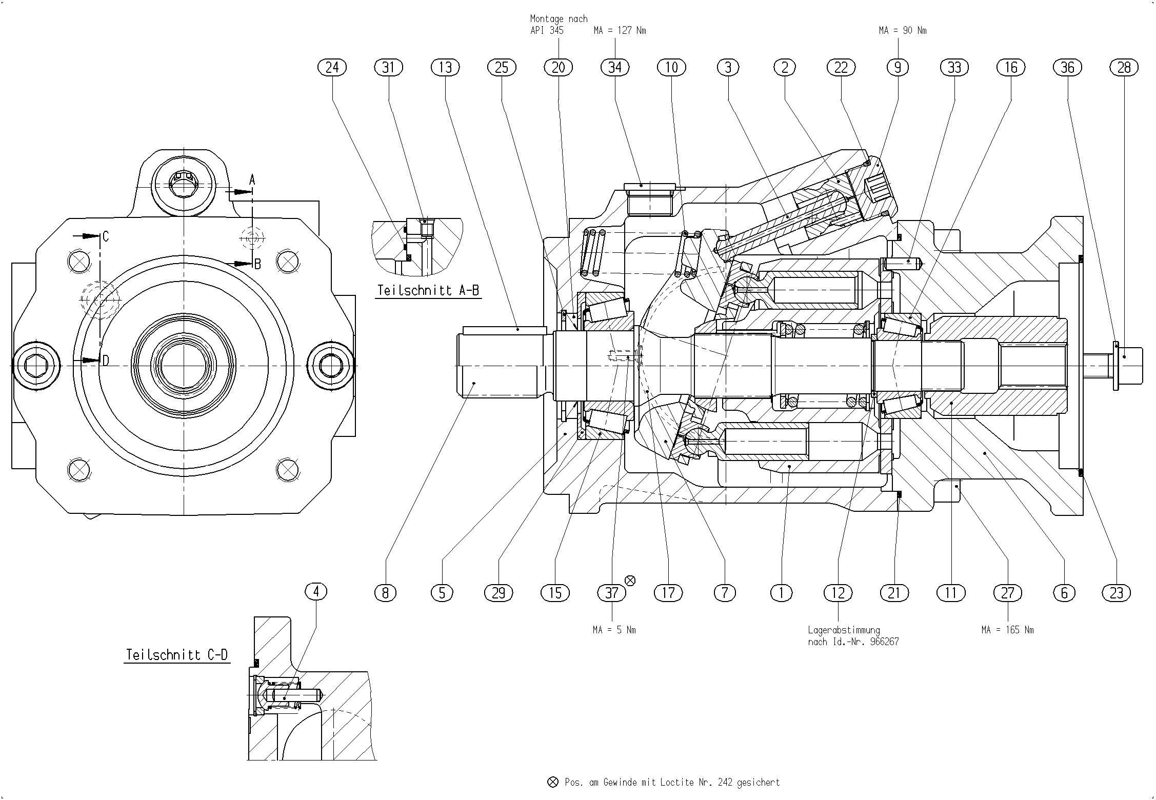 G A10V O 60 OV /52R-VSD12K01 -SO702 — Zeichnung
