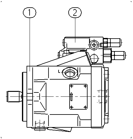 AA10VO28DRG/52L-VSC64N00 — Zeichnung