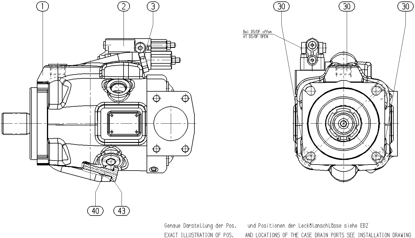 A A10VNO 28 DR /53R-VTE12N00 -S2829 — Zeichnung