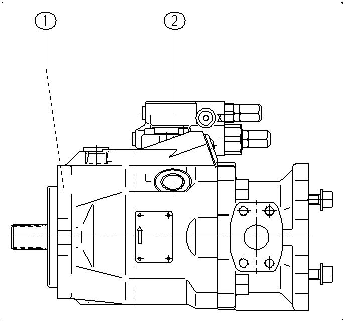 A A10V O 60 DFR1/52L-PWC62K68 — Zeichnung