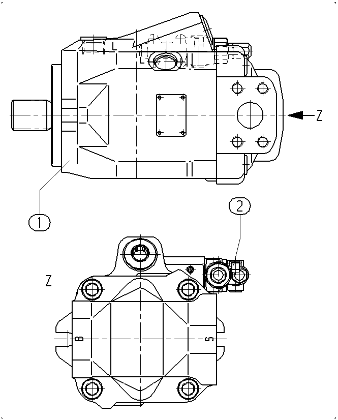 A A10V O 85 DFR /52L-VSC12N00 -S1657 — Zeichnung