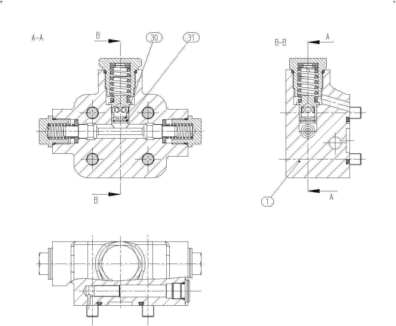 FLUSH/BOOST PRESSURE VALVE — Zeichnung