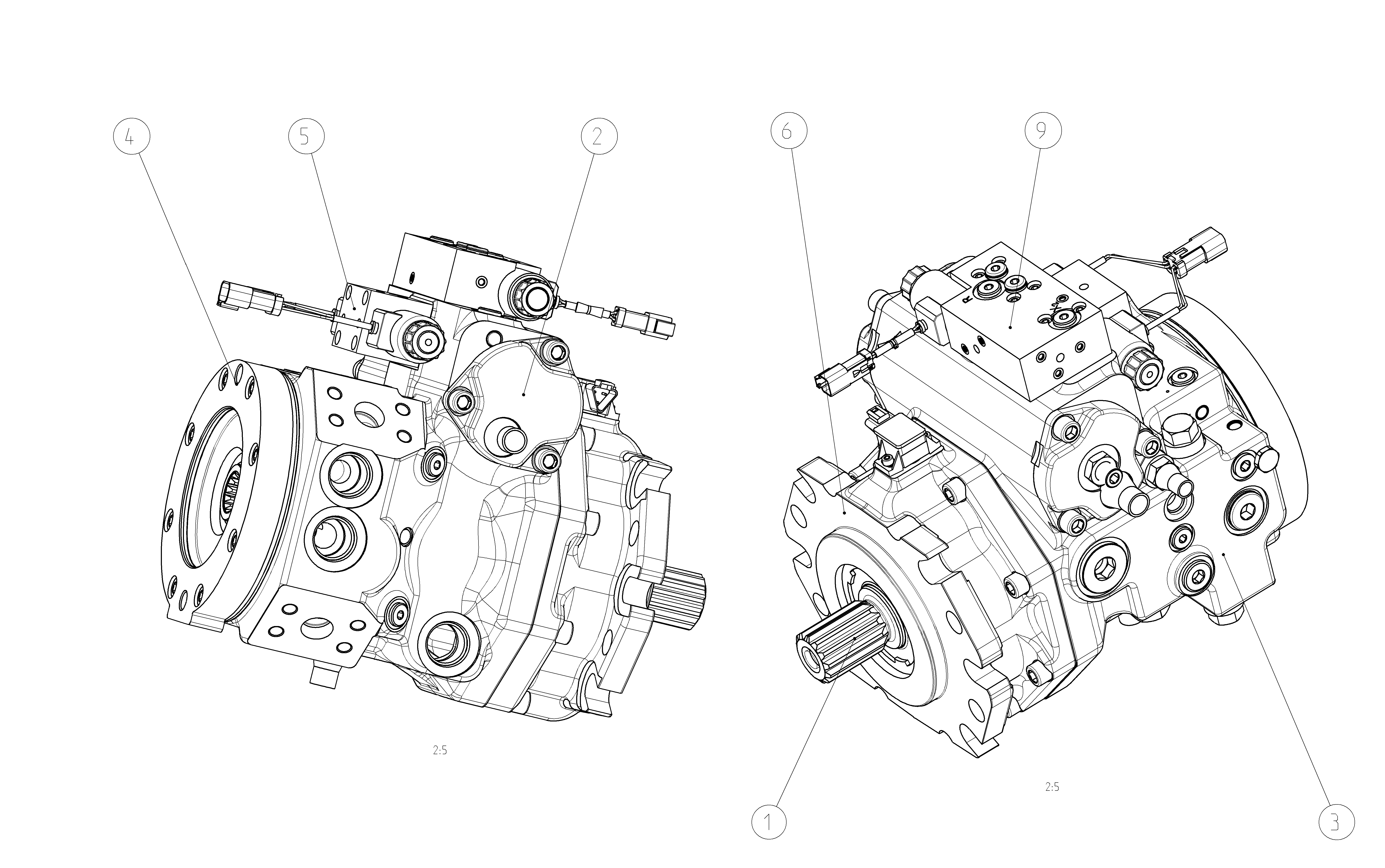 A4VG110EV2DXRM0/40JRND6T11FC1S7AD00-S — Zeichnung