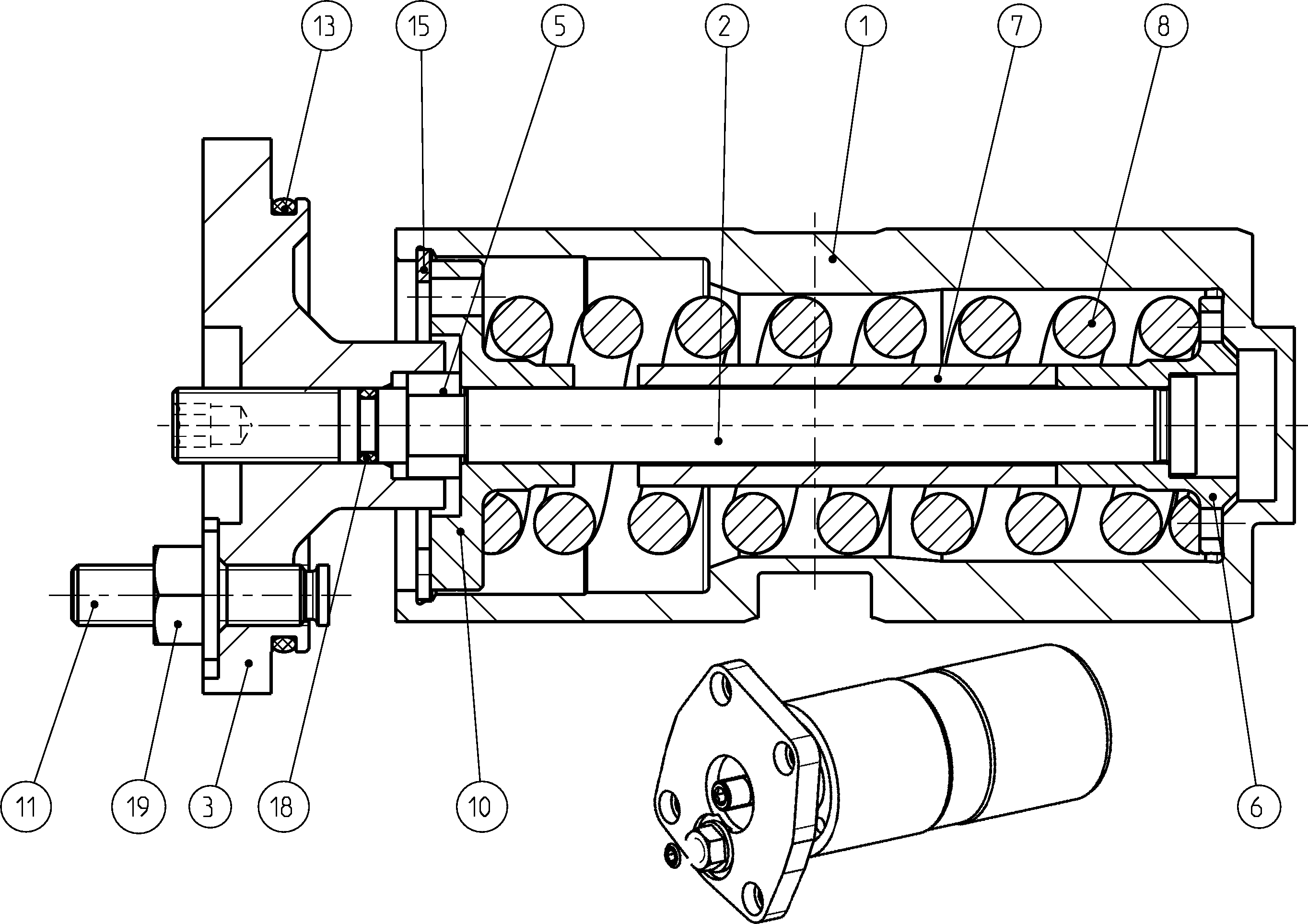 POSITIONING PISTON — Zeichnung