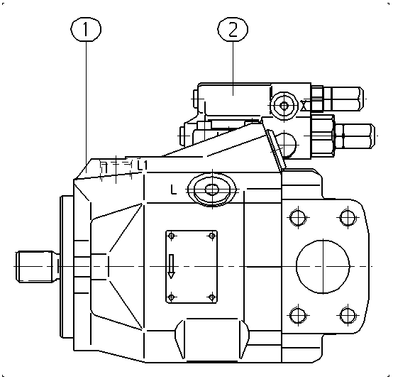 ALA10VO45DRG/52R-VUC12N00-S1127 — Zeichnung