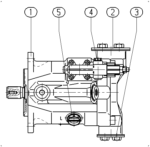 AXIAL-PISTON PUMP — Zeichnung