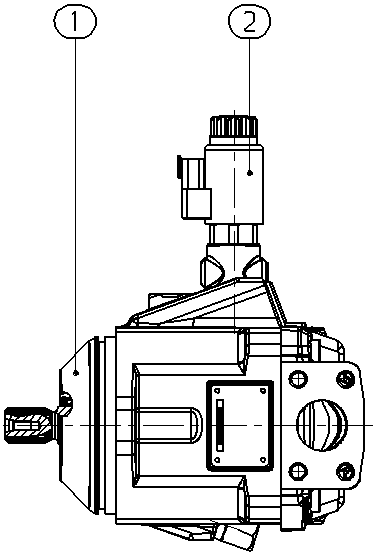 A A10VNO 41ED73/52R-VSC73N00P -S2538 — Zeichnung