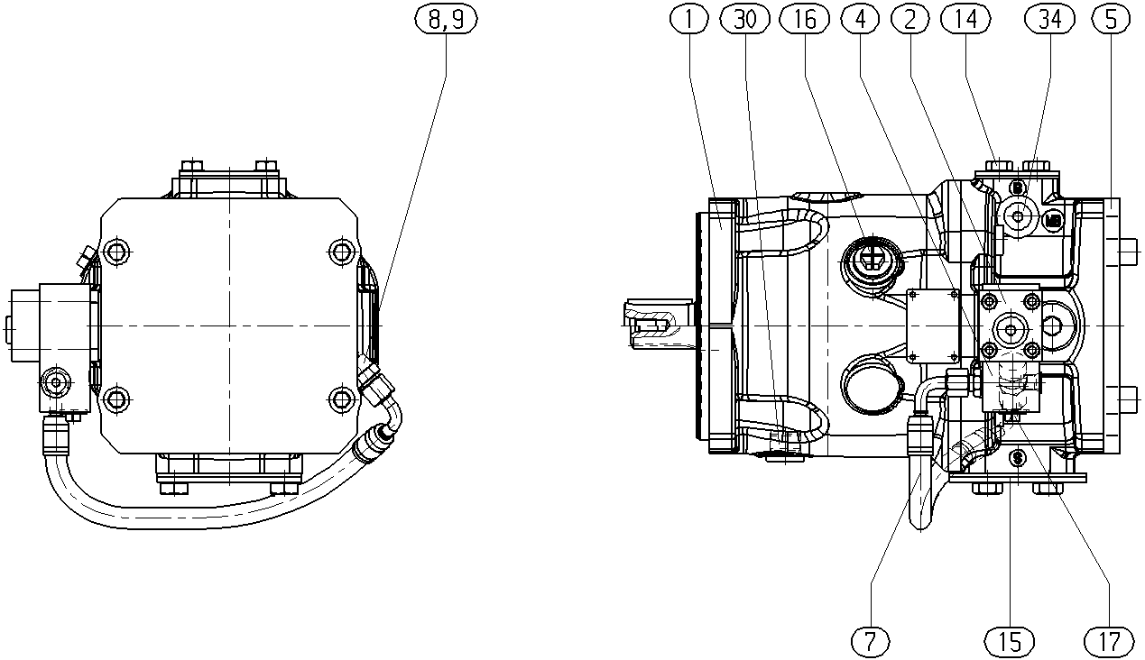 A A10VSO100 DFEH/32R-VSB22U99 -SO487 — Zeichnung