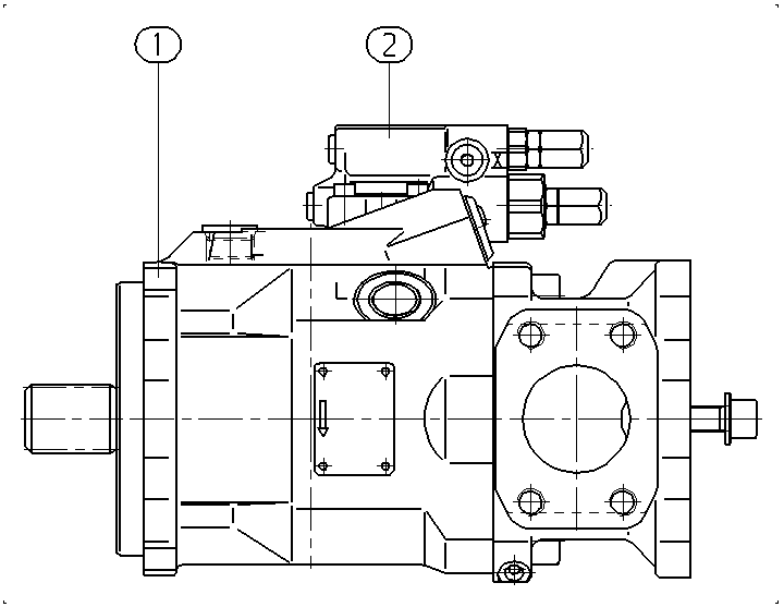 A A10V O 60 DFR /52R-PSD12K15 — Zeichnung