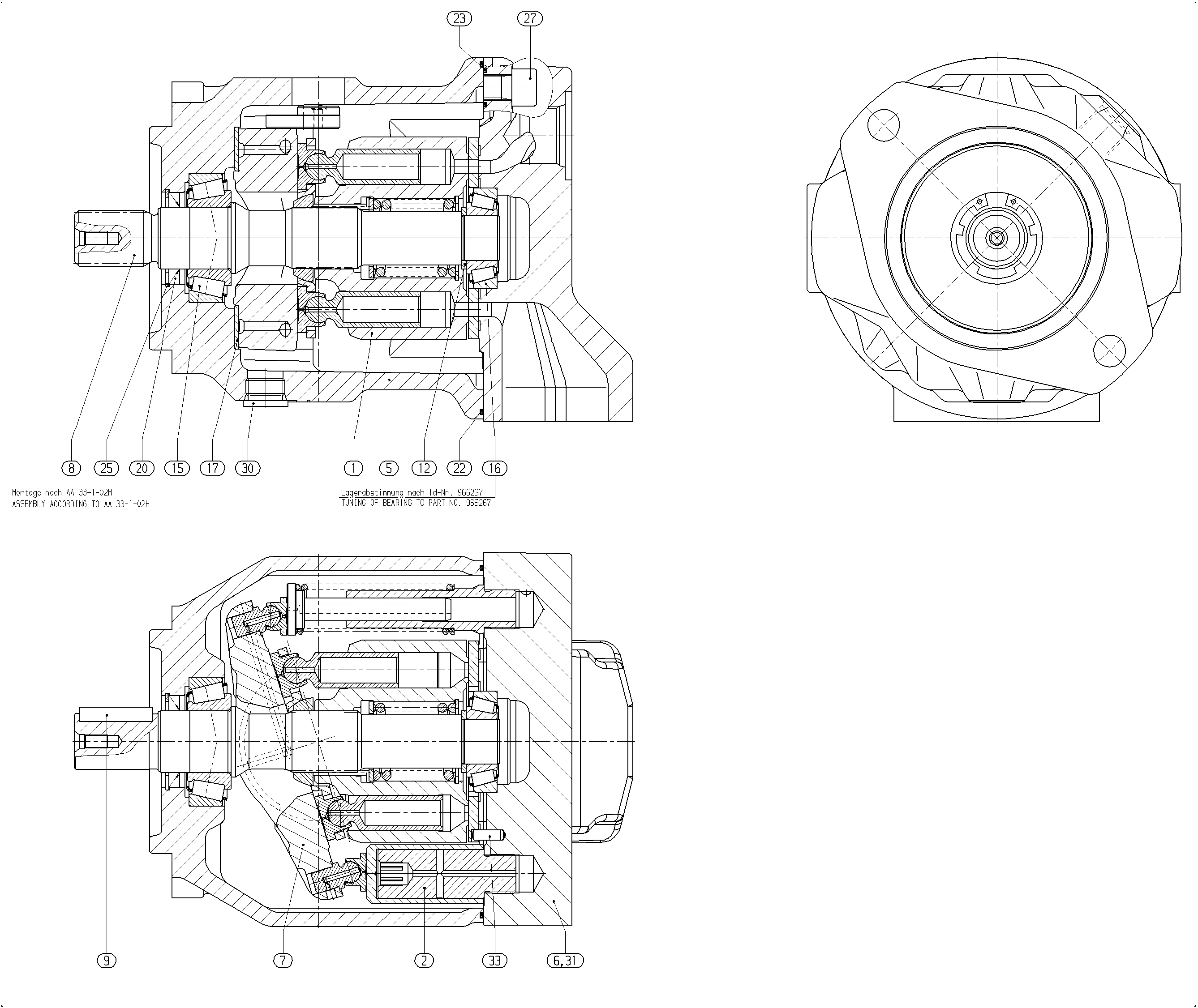 GH A10V O 74 EP /31R-VSC19N00 — Zeichnung