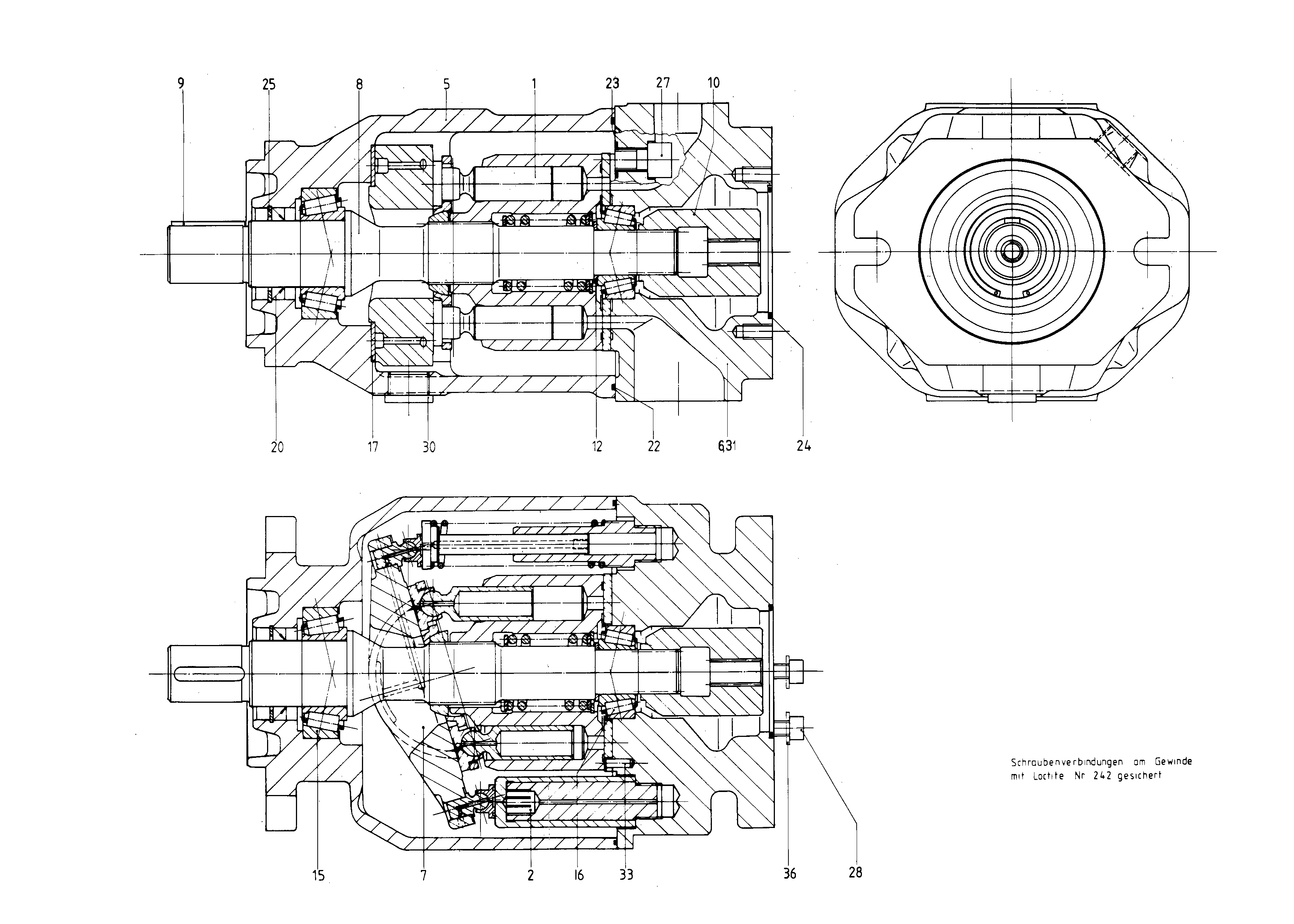 G A10VSO100 OV /31R-PPA12K01 -SO 13 — Zeichnung