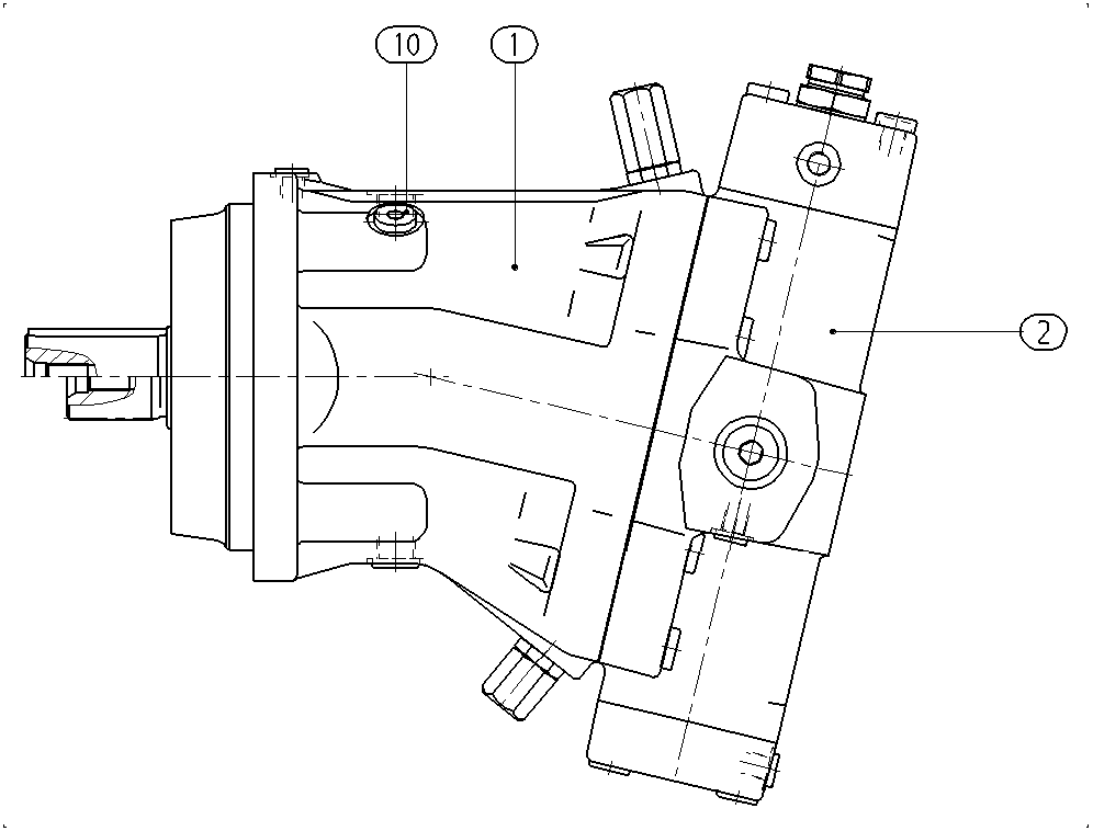 A A6V M 250 EP2 /63W1-VZB010F B — Zeichnung