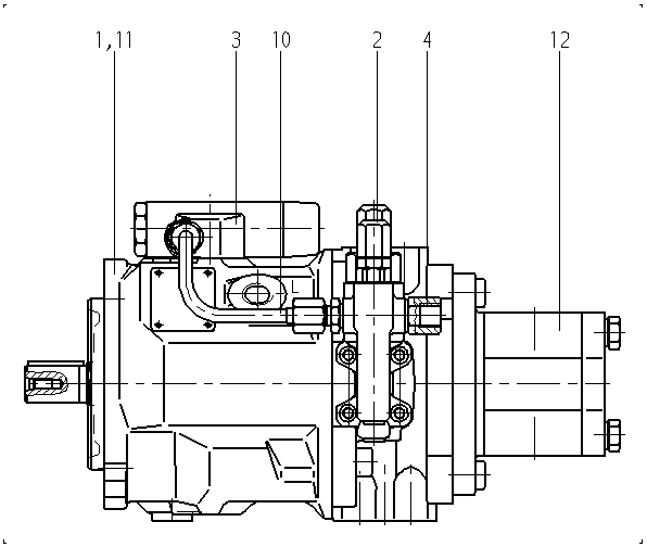 A A10VSO 28 DFLR/31R-VPA12G20 — Zeichnung