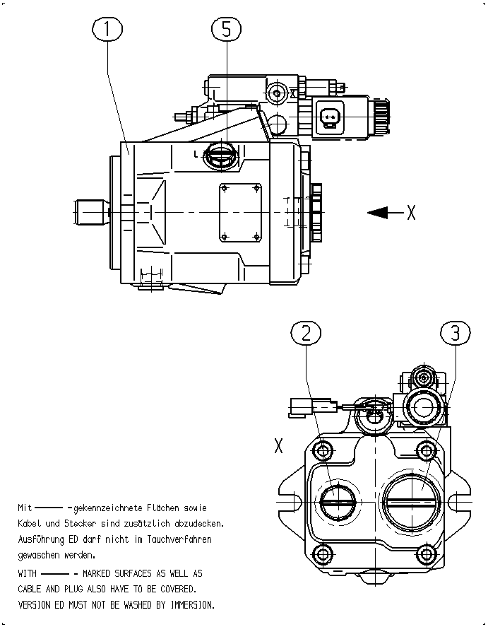 AL A10V O 28ED 72/52L-VSC64N00T — Zeichnung