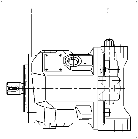 A A10V O 45 DFR /31L-VSC62N00 — Zeichnung