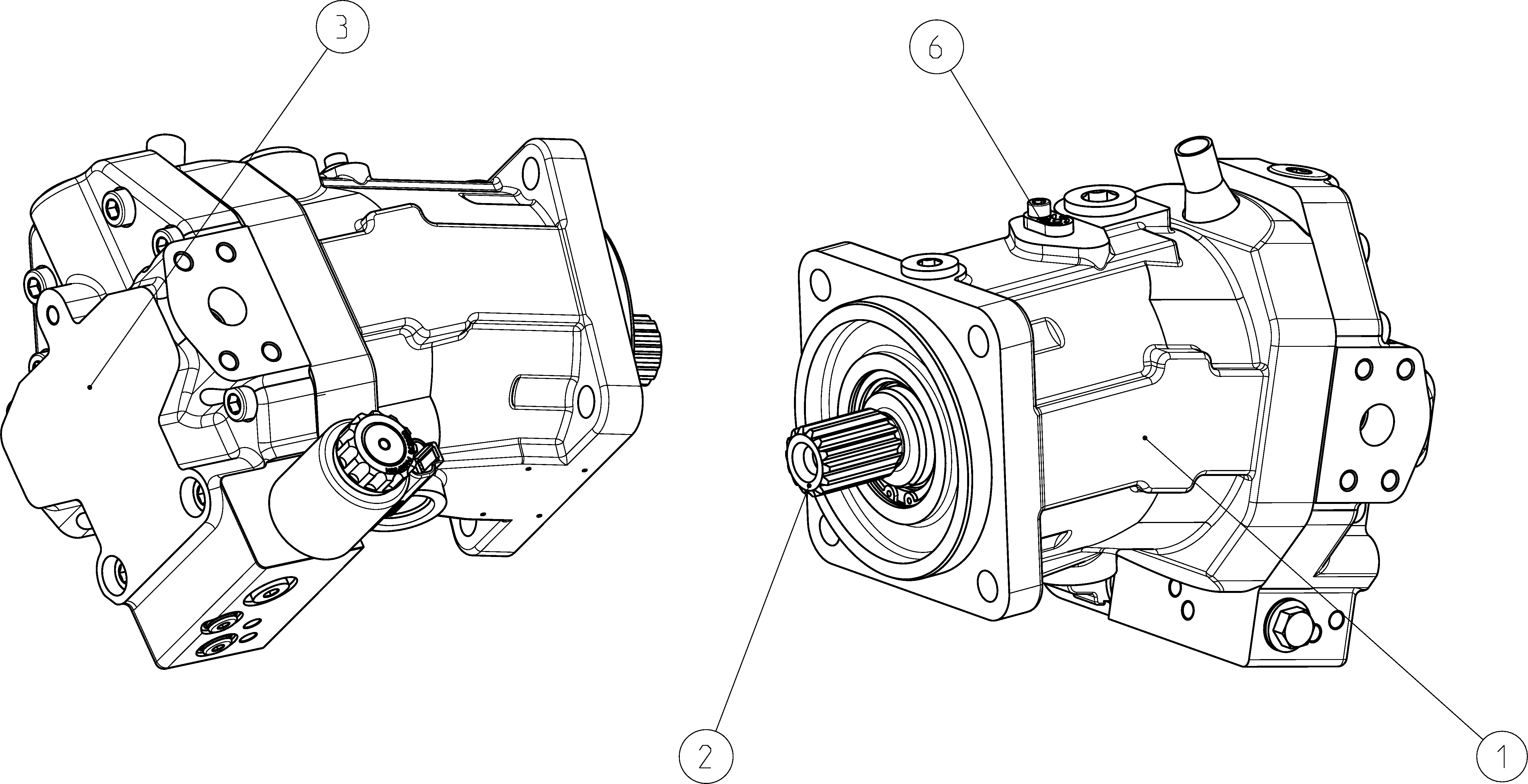 A6VM055EZ700P001C/65AWV0C4S720U-0 — Zeichnung