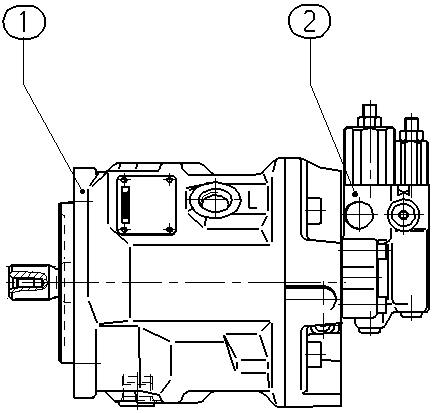 A A10V O 28 DFR1/31L-VSC61N00 — Zeichnung