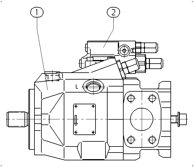 A A10V O 45 DRG /52R-PSC12K02 -SO 97 — Zeichnung