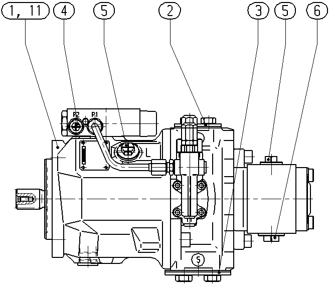 AL A10V O 45 DFSR/31R-PSC62H00 -SO888 — Zeichnung