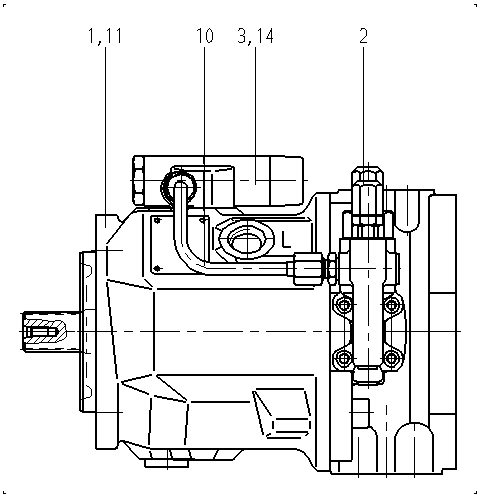 A A10V O 71DFLR1/31R-PRC92K07 — Zeichnung